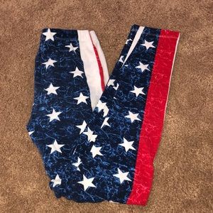 American Flag leggings